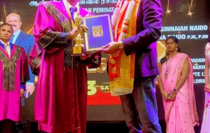 அலாஉதின் அப்துல் ஹமீத் தின் — “கலை ஆராசன்” பட்டத்தை வென்றார்