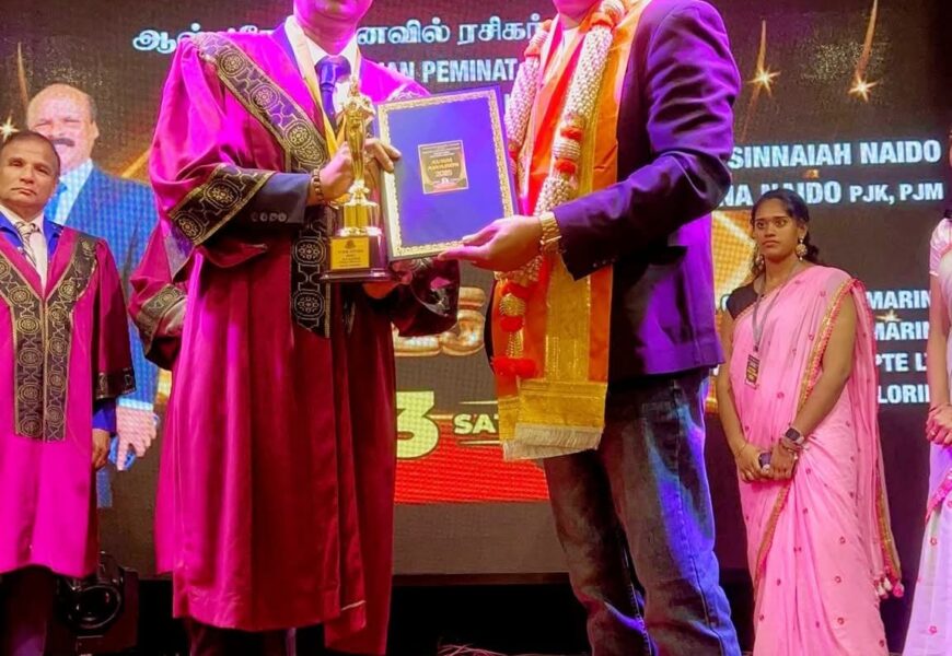 அலாஉதின் அப்துல் ஹமீத் தின் — “கலை ஆராசன்” பட்டத்தை வென்றார்