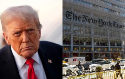 நியூயார்க் டைம்ஸ் மீது 15 பில்லியன் டாலர் அவதூறு வழக்கு: அமெரிக்க அதிபர் டொனால்டு டிரம்ப் மானநஷ்ட வழக்கைத் தொடர்ந்தார்