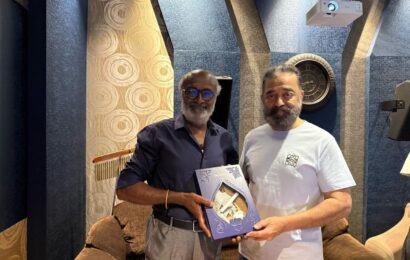 தேசிய விருது பெற்ற நடிகர் எம்.எஸ். பாஸ்கர் – கலைஞானி கமல்ஹாசனிடம் வாழ்த்து பெற்ற பெருமைமிகு தருணம்!