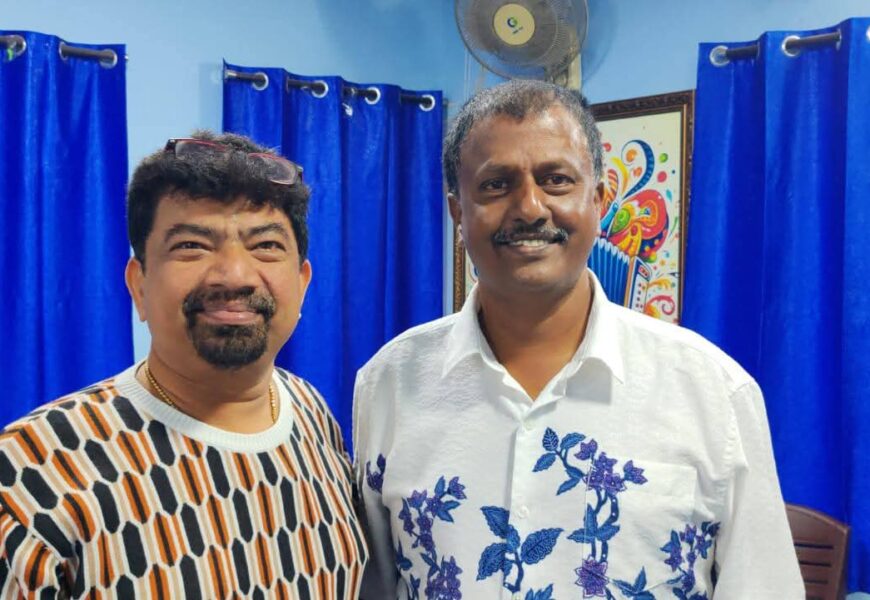 மலேசியாவின் பிரபல பாடகர் திரு. கந்திதாசன் (Mr. Ganditasan) அவர்கள் இந்தியா, தமிழ்நாடு சென்னை வருகை