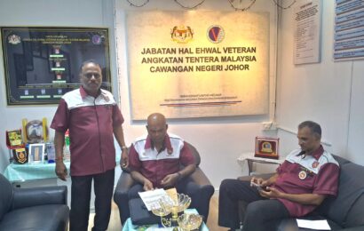 ஜோஹோர் மாநிலத்தில், மலேசிய இந்திய முன்னாள் இராணுவ வீரர்கள் சங்கத்தின் (Persatuan Veteran India Angkatan Tentera Malaysia) ஜோஹோர் கிளை