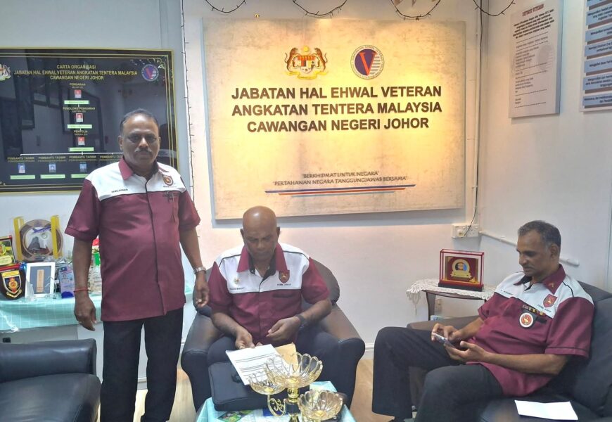 ஜோஹோர் மாநிலத்தில், மலேசிய இந்திய முன்னாள் இராணுவ வீரர்கள் சங்கத்தின் (Persatuan Veteran India Angkatan Tentera Malaysia) ஜோஹோர் கிளை