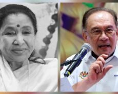 புகழ்பெற்ற இந்திய பின்னணிப் பாடகி Asha Bhosle அவர்களின் மறைவு உலக இசைத்துறைக்கு மட்டுமின்றி, உலகளாவிய கலாச்சார பாரம்பரியத்திற்கே ஒரு ஈடு இணையற்ற இழப்பாகும் என்று Anwar Ibrahim தெரிவித்துள்ளார்.