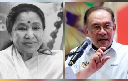 புகழ்பெற்ற இந்திய பின்னணிப் பாடகி Asha Bhosle அவர்களின் மறைவு உலக இசைத்துறைக்கு மட்டுமின்றி, உலகளாவிய கலாச்சார பாரம்பரியத்திற்கே ஒரு ஈடு இணையற்ற இழப்பாகும் என்று Anwar Ibrahim தெரிவித்துள்ளார்.