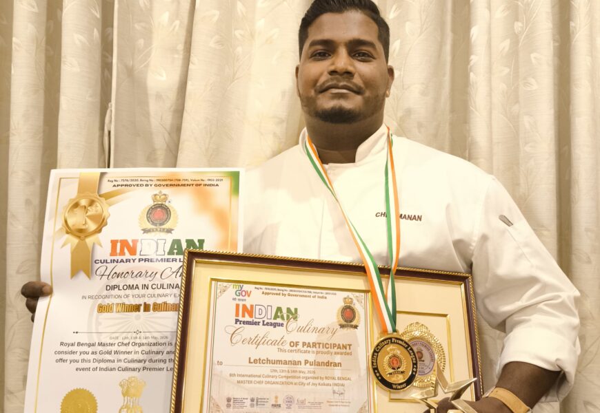 உலக அரங்கில் மலேசியாவை உயர்த்திய சமையல் கலைஞர் செஃப் மனன் புலந்திரன்